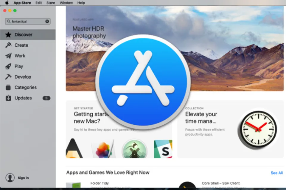 App Store Blank on Mac