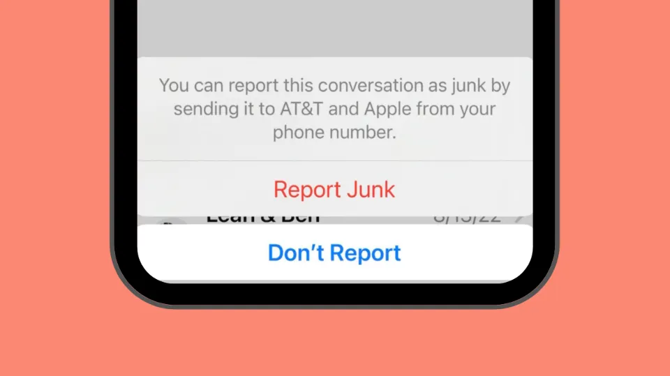 How to Turn Off Report Junk on iPhone
